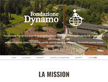 Tablet Screenshot of fondazionedynamo.org